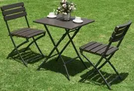 Bistro set 3-piece Outdoor folding table and chairs